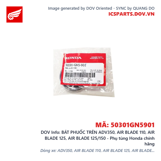 BÁT PHUỐC TRÊN ADV350, AIR BLADE 110, AIR BLADE 125, AIR BLADE 125/150 - Phụ tùng Honda chính hãng