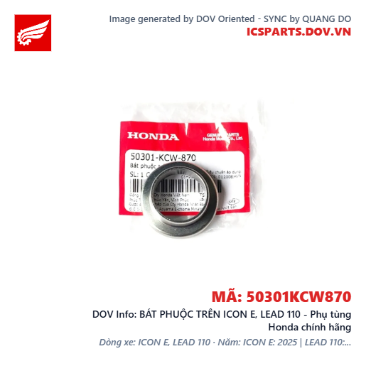 BÁT PHUỘC TRÊN ICON E, LEAD 110 - Phụ tùng Honda chính hãng