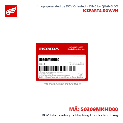 Loading... - Phụ tùng Honda chính hãng