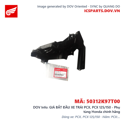 GIÁ BẮT ĐẦU XE TRÁI PCX, PCX 125/150 - Phụ tùng Honda chính hãng
