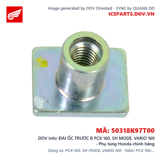 ĐAI ỐC TRƯỚC B PCX 160, SH MODE, VARIO 160 - Phụ tùng Honda chính hãng