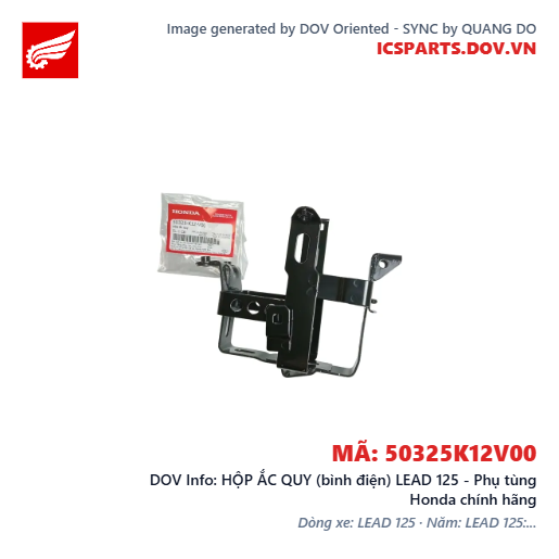 HỘP ẮC QUY (bình điện) LEAD 125 - Phụ tùng Honda chính hãng