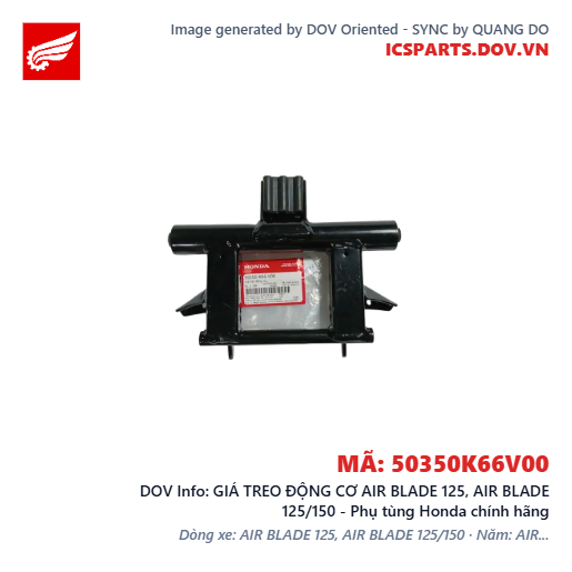 GIÁ TREO ĐỘNG CƠ AIR BLADE 125, AIR BLADE 125/150 - Phụ tùng Honda chính hãng