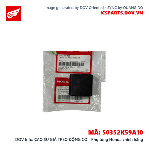 CAO SU GIÁ TREO ĐỘNG CƠ - Phụ tùng Honda chính hãng