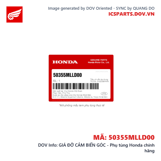 GIÁ ĐỠ CẢM BIẾN GÓC - Phụ tùng Honda chính hãng