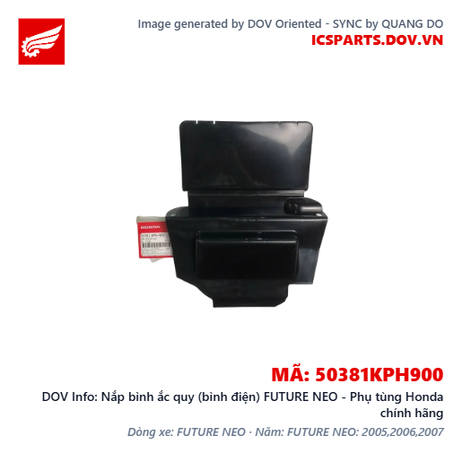 Nắp bình ắc quy (bình điện) FUTURE NEO - Phụ tùng Honda chính hãng