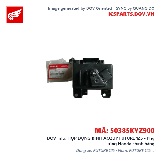 HỘP ĐỰNG BÌNH ẮCQUY FUTURE 125 - Phụ tùng Honda chính hãng