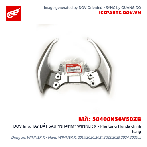 TAY DẮT SAU *NH411M* WINNER X - Phụ tùng Honda chính hãng