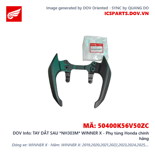 TAY DẮT SAU *NH303M* WINNER X - Phụ tùng Honda chính hãng