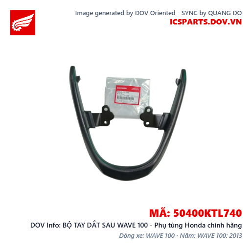 BỘ TAY DẮT SAU WAVE 100 - Phụ tùng Honda chính hãng