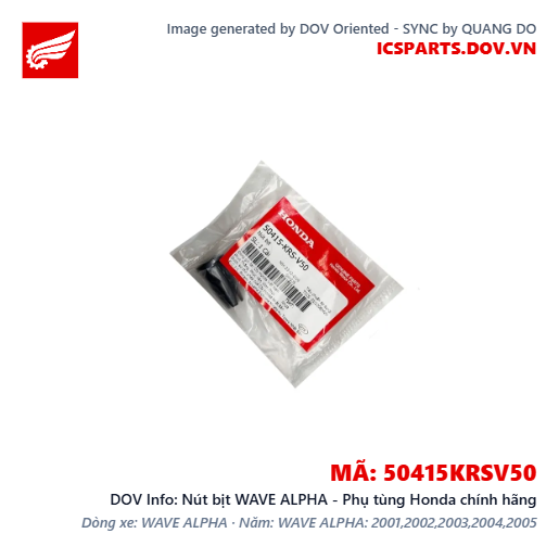 Nút bịt WAVE ALPHA - Phụ tùng Honda chính hãng