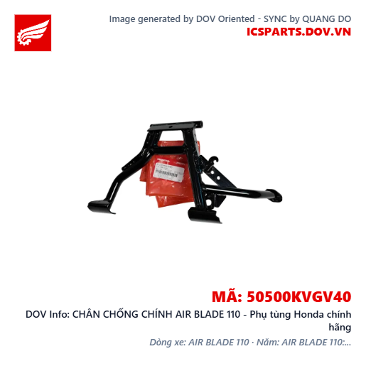 CHÂN CHỐNG CHÍNH AIR BLADE 110 - Phụ tùng Honda chính hãng