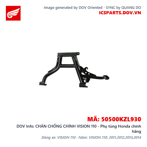 CHÂN CHỐNG CHÍNH VISION 110 - Phụ tùng Honda chính hãng