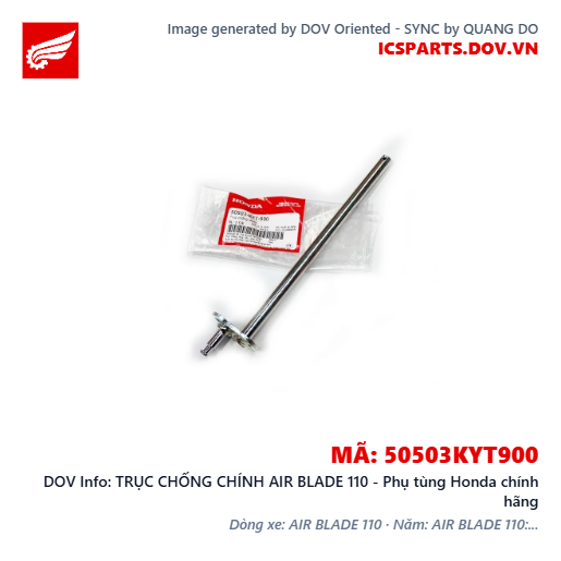 TRỤC CHỐNG CHÍNH AIR BLADE 110 - Phụ tùng Honda chính hãng