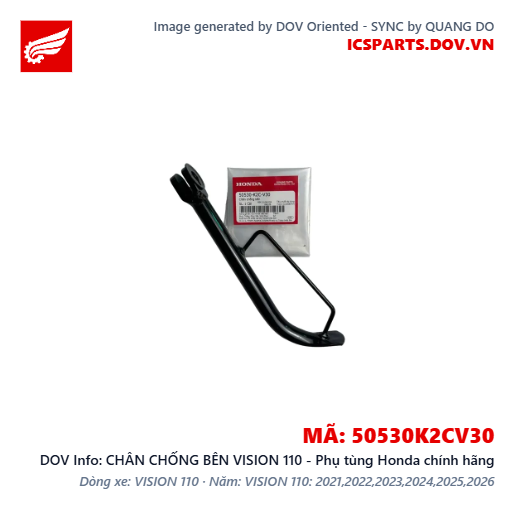 CHÂN CHỐNG BÊN VISION 110 - Phụ tùng Honda chính hãng