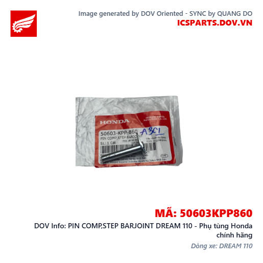 PIN COMP,STEP BARJOINT DREAM 110 - Phụ tùng Honda chính hãng