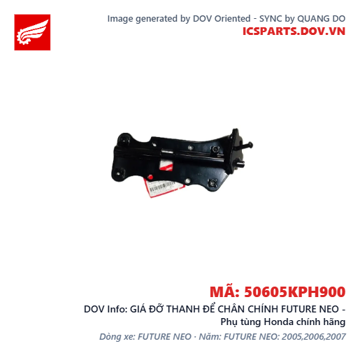 GIÁ ĐỠ THANH ĐỂ CHÂN CHÍNH FUTURE NEO - Phụ tùng Honda chính hãng