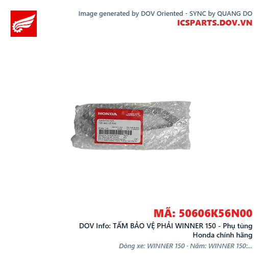 TẤM BẢO VỆ PHẢI WINNER 150 - Phụ tùng Honda chính hãng