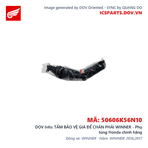 TẤM BẢO VỆ GIÁ ĐỂ CHÂN PHẢI WINNER - Phụ tùng Honda chính hãng