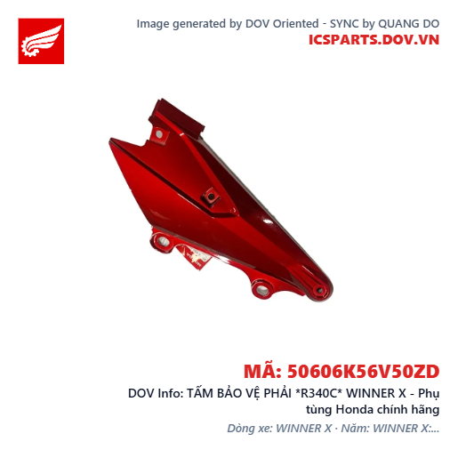 TẤM BẢO VỆ PHẢI *R340C* WINNER X - Phụ tùng Honda chính hãng