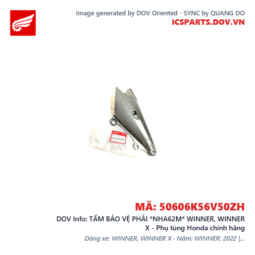 TẤM BẢO VỆ PHẢI *NHA62M* WINNER, WINNER X - Phụ tùng Honda chính hãng