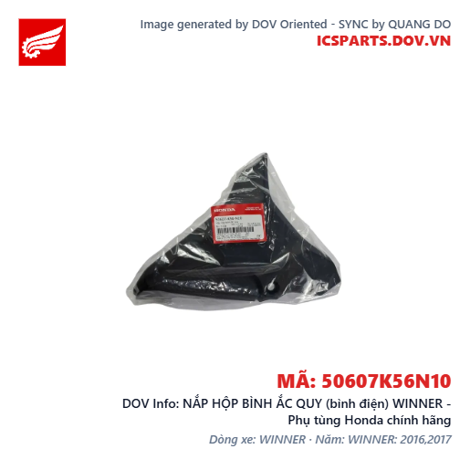 NẮP HỘP BÌNH ẮC QUY (bình điện) WINNER - Phụ tùng Honda chính hãng