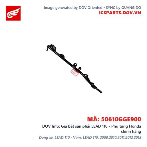 Giá bắt sàn phải LEAD 110 - Phụ tùng Honda chính hãng