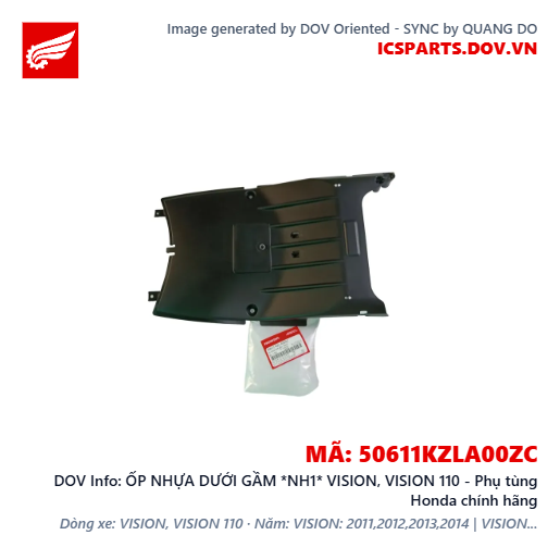 ỐP NHỰA DƯỚI GẦM *NH1* VISION, VISION 110 - Phụ tùng Honda chính hãng
