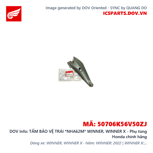 TẤM BẢO VỆ TRÁI *NHA62M* WINNER, WINNER X - Phụ tùng Honda chính hãng