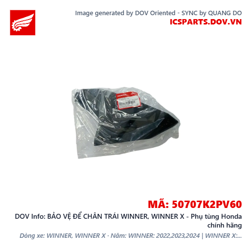 BẢO VỆ ĐỂ CHÂN TRÁI WINNER, WINNER X - Phụ tùng Honda chính hãng