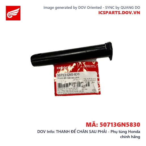 THANH ĐỂ CHÂN SAU PHẢI - Phụ tùng Honda chính hãng