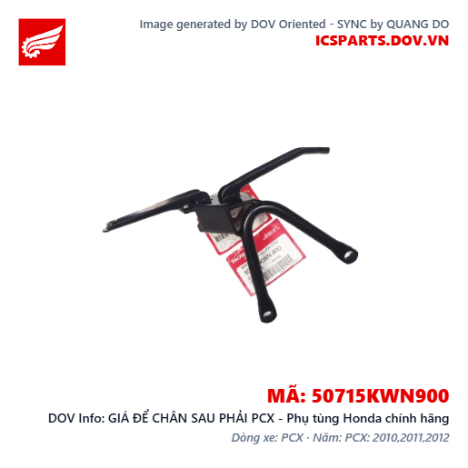 GIÁ ĐỂ CHÂN SAU PHẢI PCX - Phụ tùng Honda chính hãng
