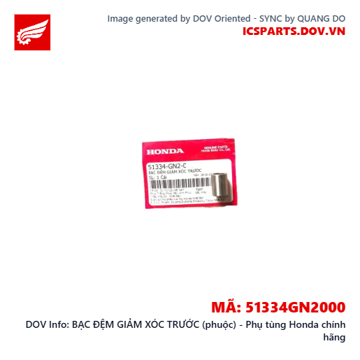 BẠC ĐỆM GIẢM XÓC TRƯỚC (phuộc) - Phụ tùng Honda chính hãng