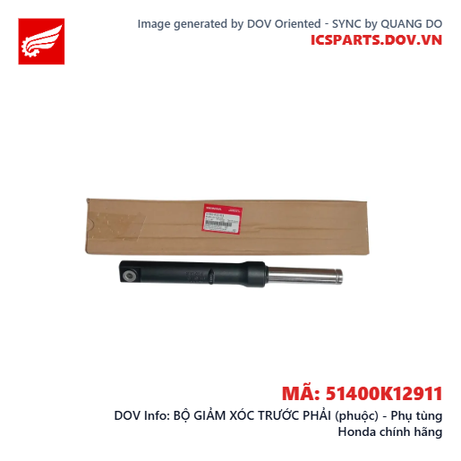 BỘ GIẢM XÓC TRƯỚC PHẢI (phuộc) - Phụ tùng Honda chính hãng