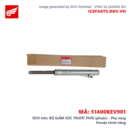 BỘ GIẢM XÓC TRƯỚC PHẢI (phuộc) - Phụ tùng Honda chính hãng
