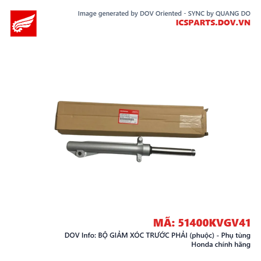 BỘ GIẢM XÓC TRƯỚC PHẢI (phuộc) - Phụ tùng Honda chính hãng