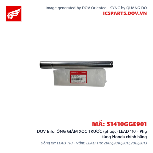 ỐNG GIẢM XÓC TRƯỚC (phuộc) LEAD 110 - Phụ tùng Honda chính hãng