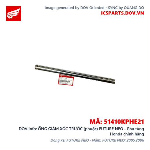 ỐNG GIẢM XÓC TRƯỚC (phuộc) FUTURE NEO - Phụ tùng Honda chính hãng