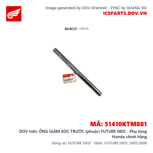 ỐNG GIẢM XÓC TRƯỚC (phuộc) FUTURE NEO - Phụ tùng Honda chính hãng
