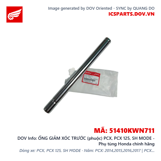 ỐNG GIẢM XÓC TRƯỚC (phuộc) PCX, PCX 125, SH MODE - Phụ tùng Honda chính hãng