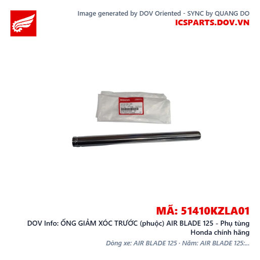 ỐNG GIẢM XÓC TRƯỚC (phuộc) AIR BLADE 125 - Phụ tùng Honda chính hãng