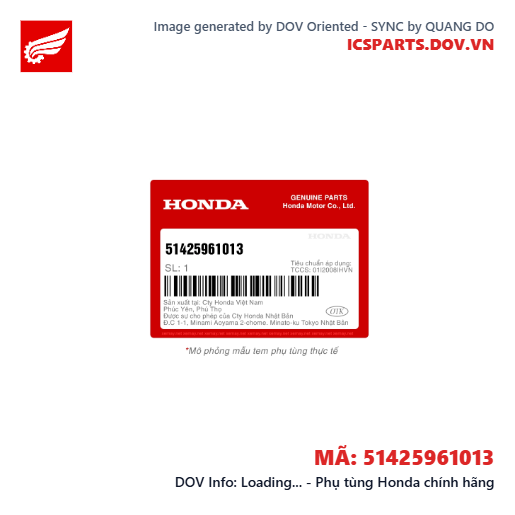 Loading... - Phụ tùng Honda chính hãng