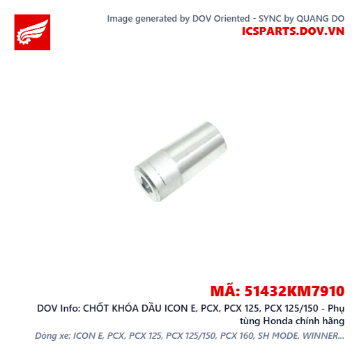 CHỐT KHÓA DẦU ICON E, PCX, PCX 125, PCX 125/150 - Phụ tùng Honda chính hãng