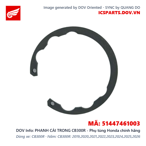PHANH CÀI TRONG CB300R - Phụ tùng Honda chính hãng