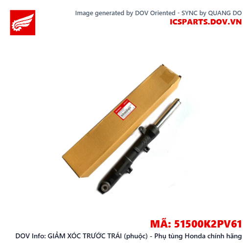 GIẢM XÓC TRƯỚC TRÁI (phuộc) - Phụ tùng Honda chính hãng
