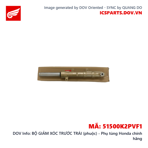 BỘ GIẢM XÓC TRƯỚC TRÁI (phuộc) - Phụ tùng Honda chính hãng