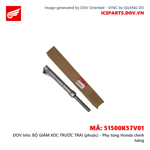 BỘ GIẢM XÓC TRƯỚC TRÁI (phuộc) - Phụ tùng Honda chính hãng