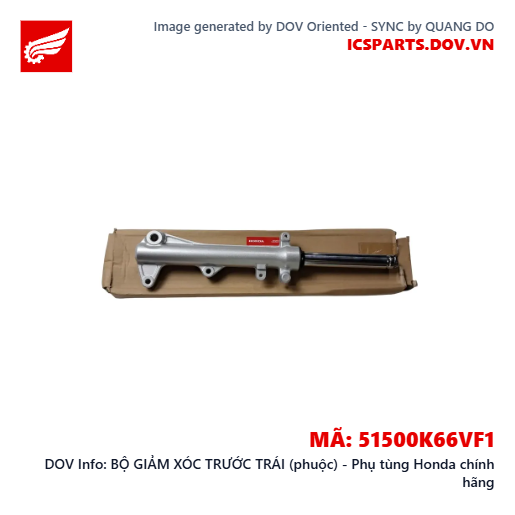 BỘ GIẢM XÓC TRƯỚC TRÁI (phuộc) - Phụ tùng Honda chính hãng