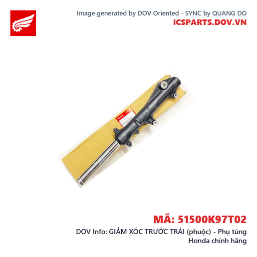 GIẢM XÓC TRƯỚC TRÁI (phuộc) - Phụ tùng Honda chính hãng