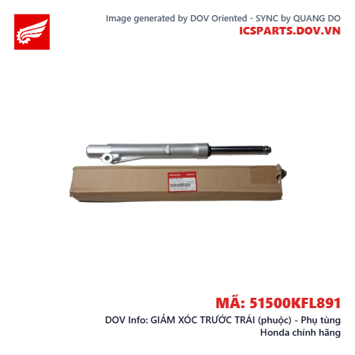 GIẢM XÓC TRƯỚC TRÁI (phuộc) - Phụ tùng Honda chính hãng